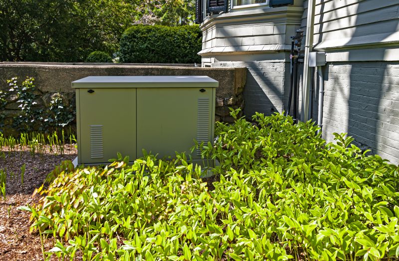 Backup Generator Powering a Home